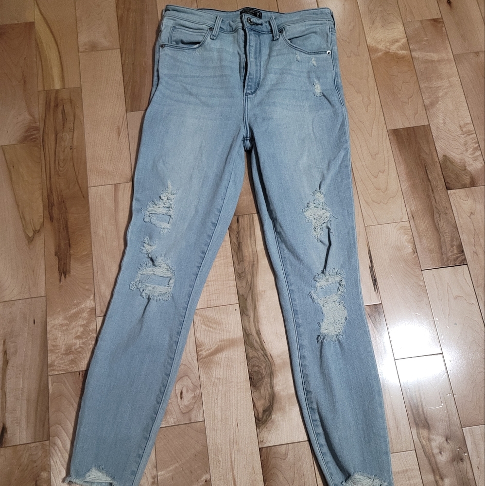 A&F high rise jeans